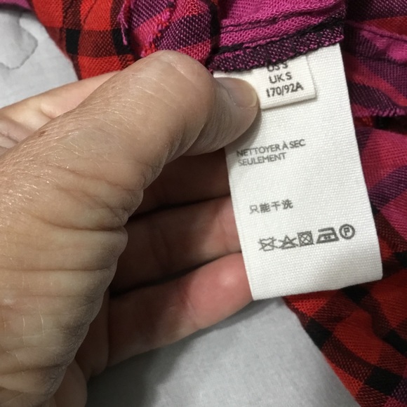 NWT We The Free “Red Combo” Plaid Top MEDIUM - Picture 11 of 14